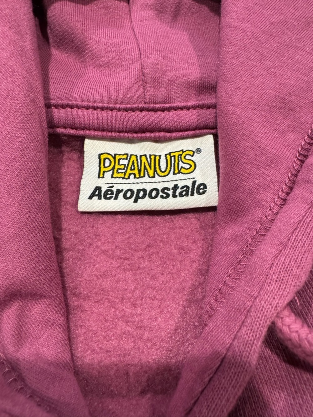 Aeropostale - Snoopy 58 Graphic Hoodie - Berry Pink (Never Used) - Size L - Picture 3 of 3